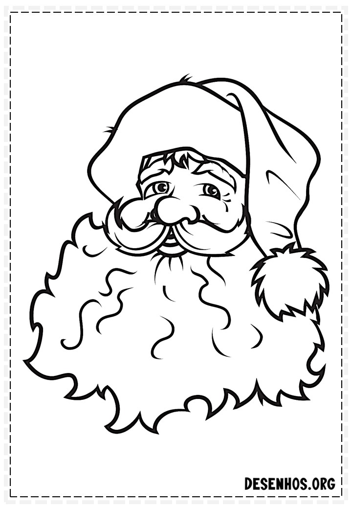 papai noel para colorir 83