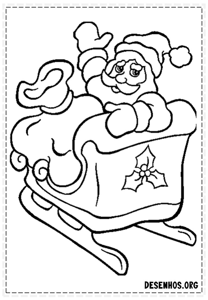 papai noel para colorir 95