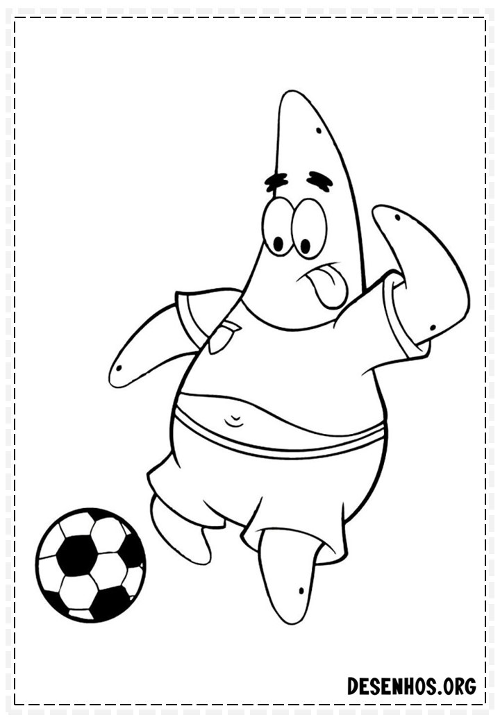 25 Desenhos do Patrick Estrela para colorir