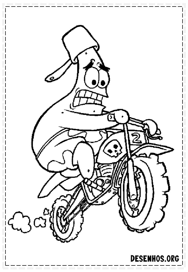 25 Desenhos do Patrick Estrela para colorir
