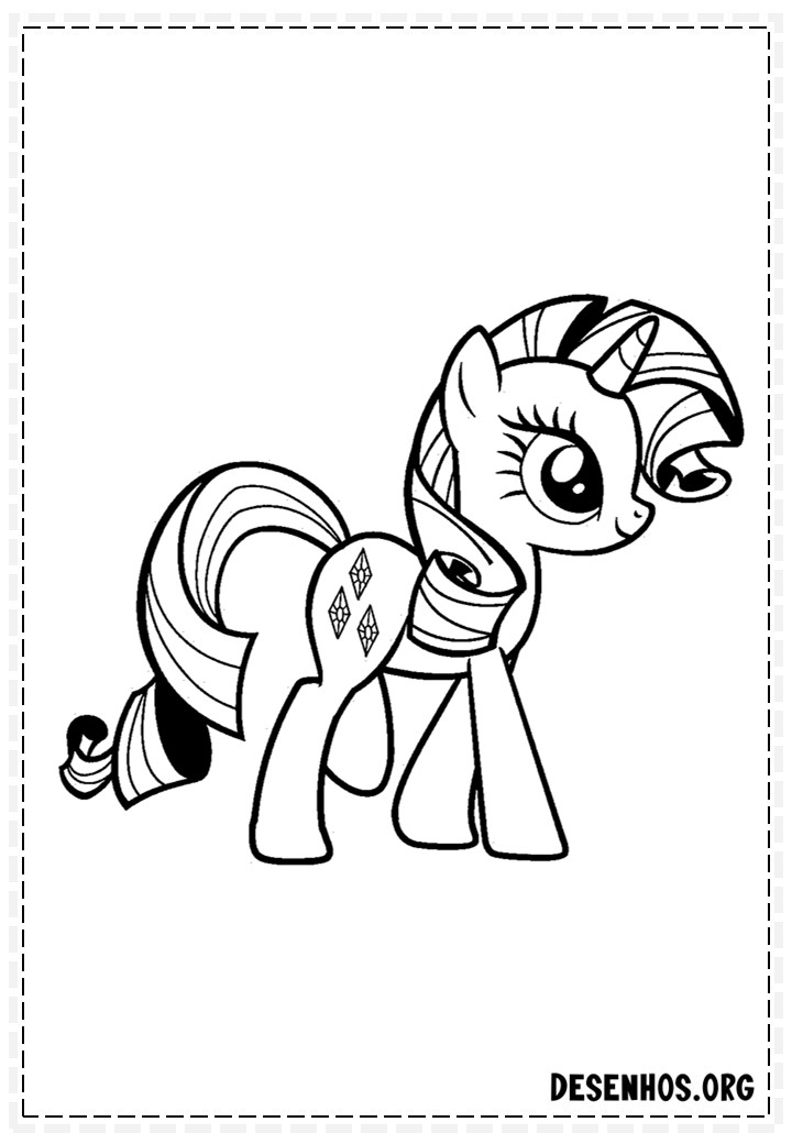 140 Desenhos para colorir My Little Pony
