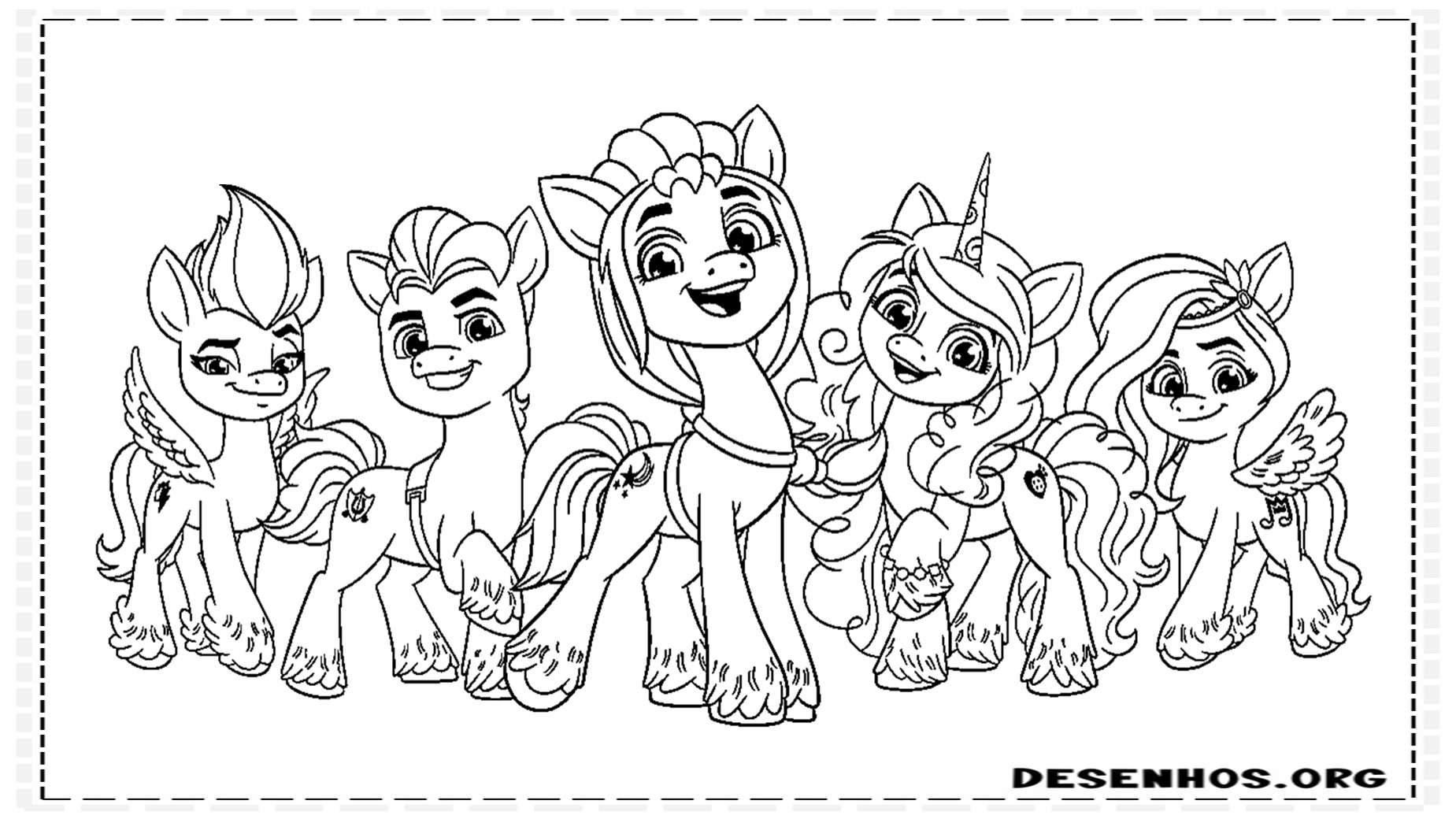 Desenhos de My Little Pony para Colorir, Pintar e Imprimir