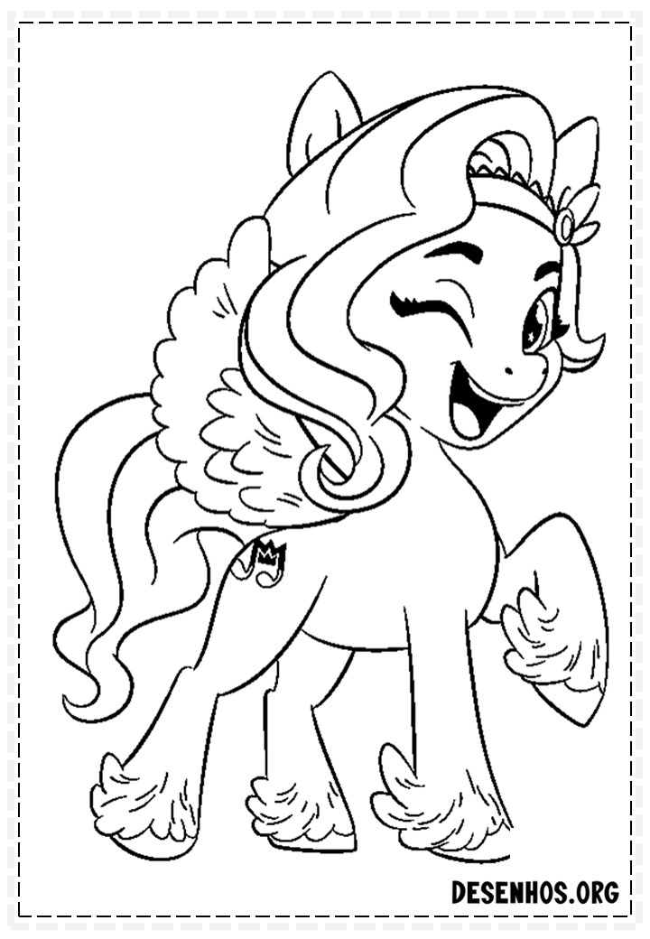Desenhos da Quarta Geração De My Little Pony Para colorir