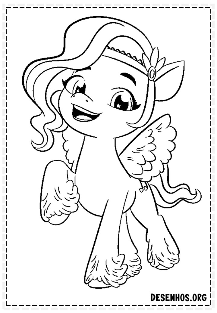Desenhos da Quarta Geração De My Little Pony Para colorir
