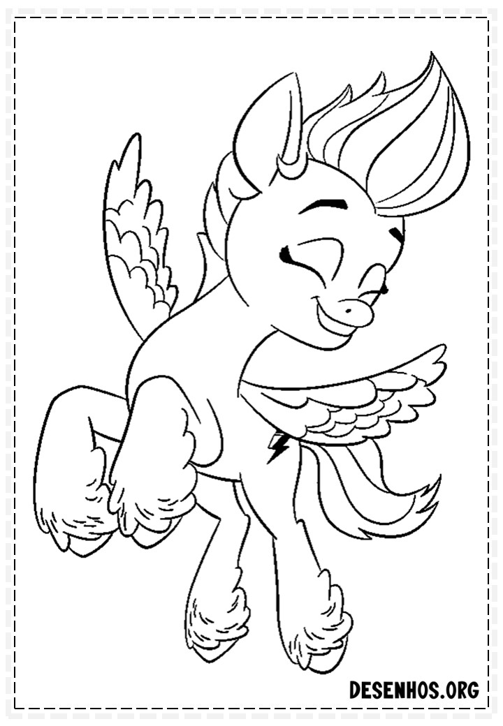 Desenhos da Quarta Geração De My Little Pony Para colorir