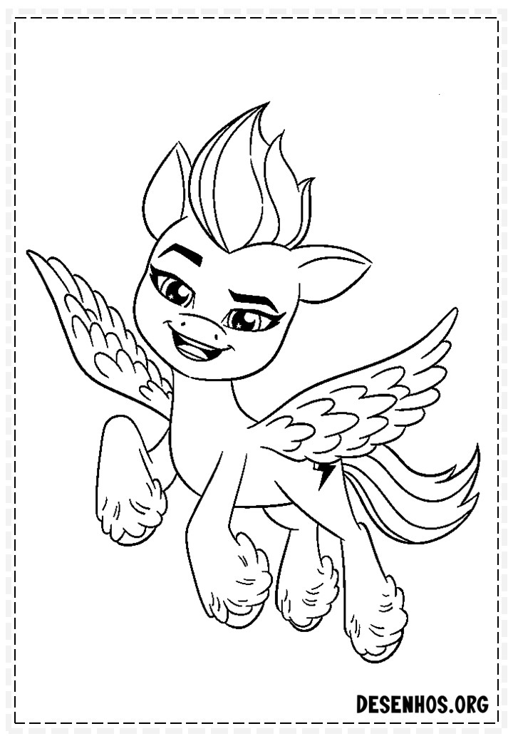 Desenhos da Quarta Geração De My Little Pony Para colorir