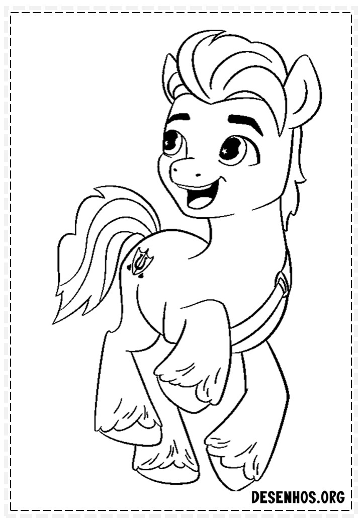 Desenhos da Quarta Geração De My Little Pony Para colorir