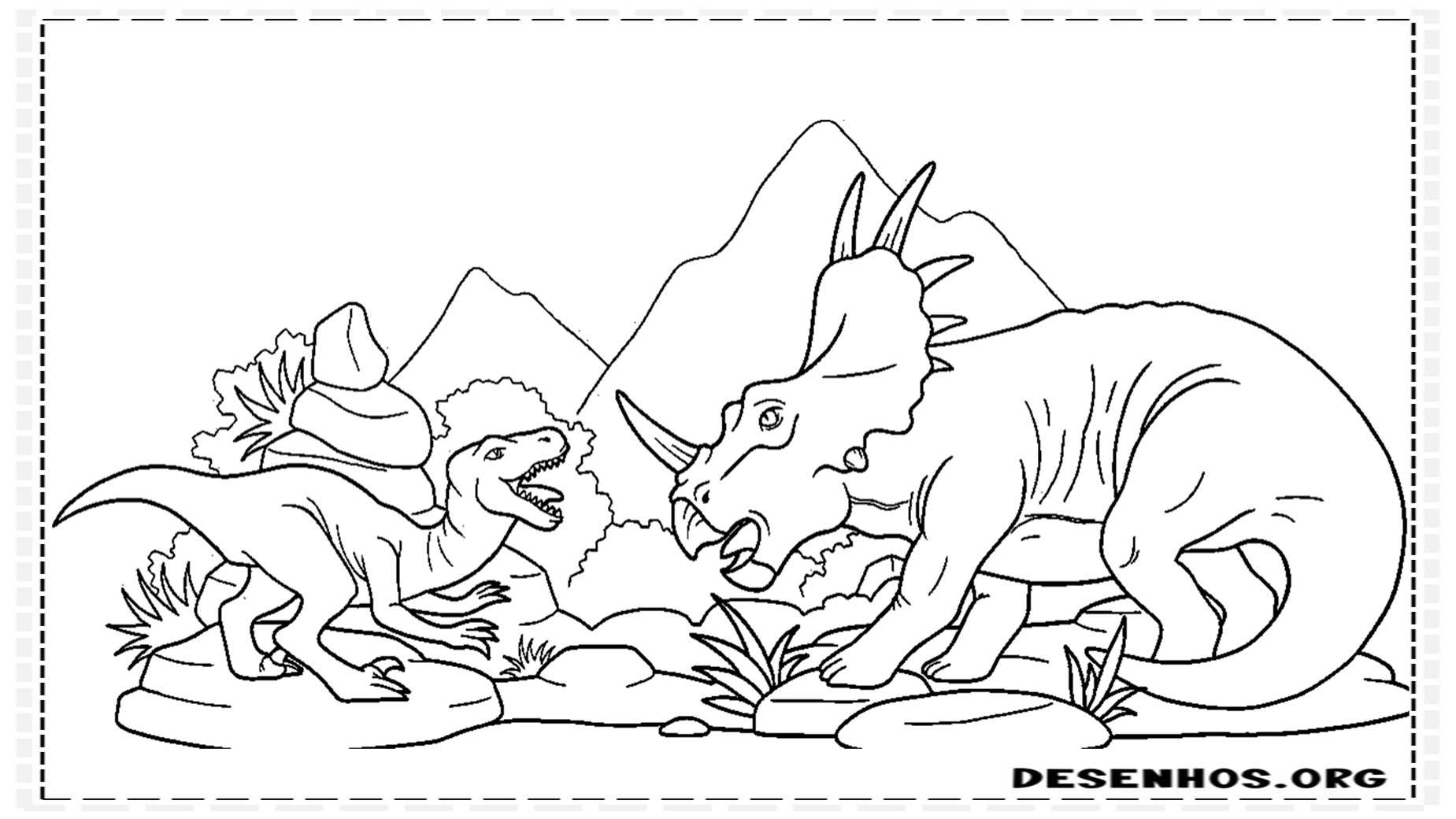 desenhos de dinossauros para colorir 10