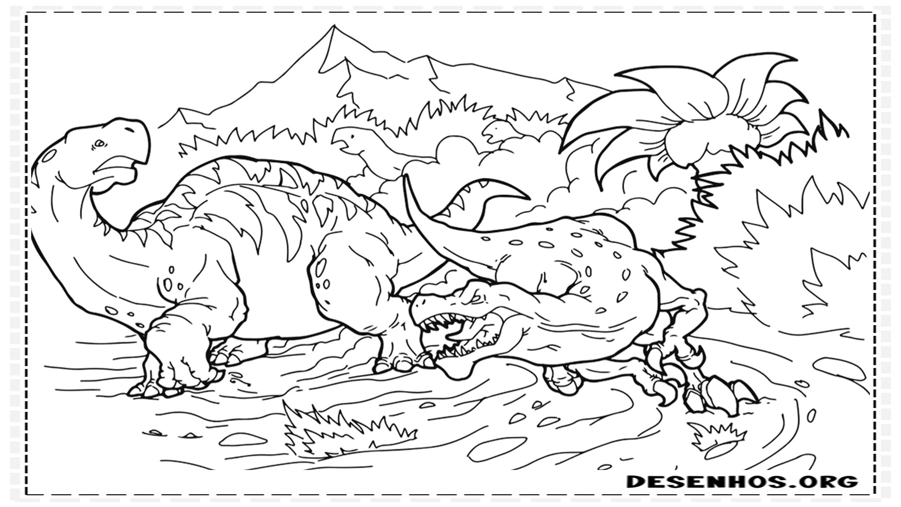 Dinossauros para colorir 104