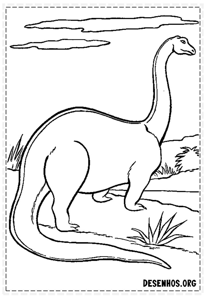 Dinossauros para colorir 105
