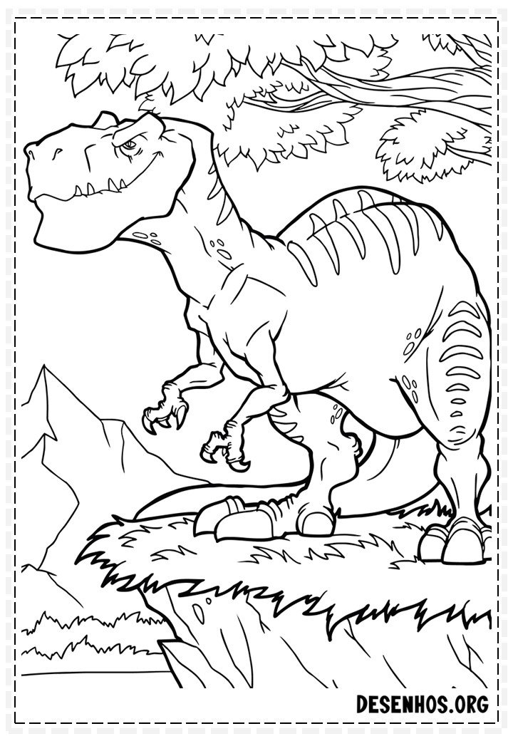 Dinossauros para colorir 107