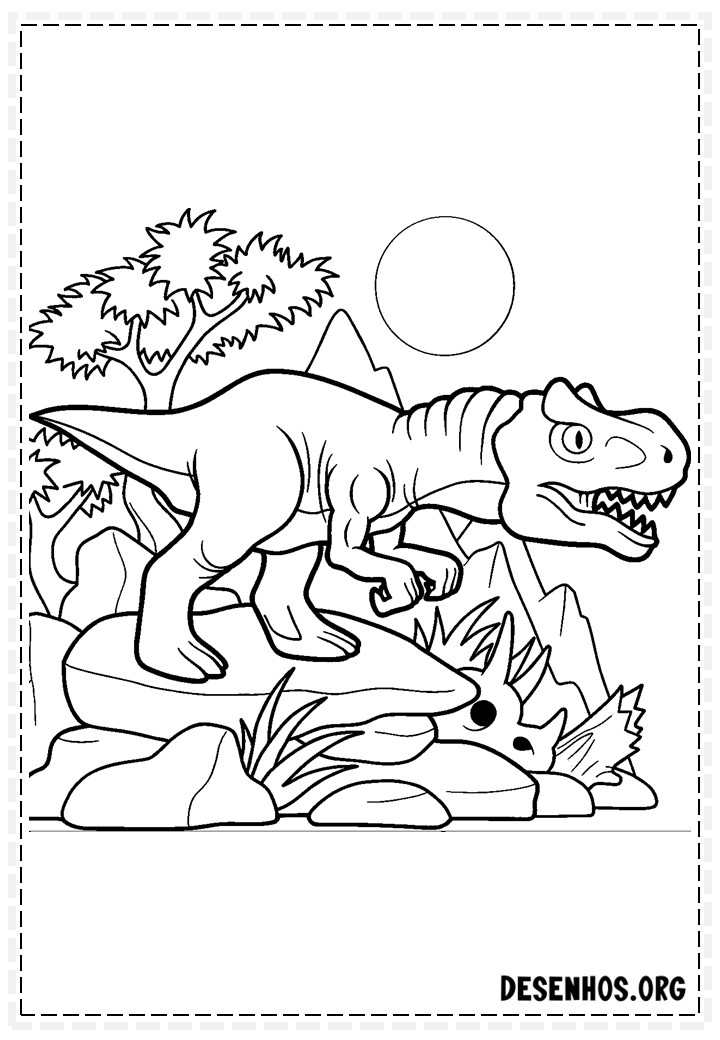 Dinossauros para colorir 108