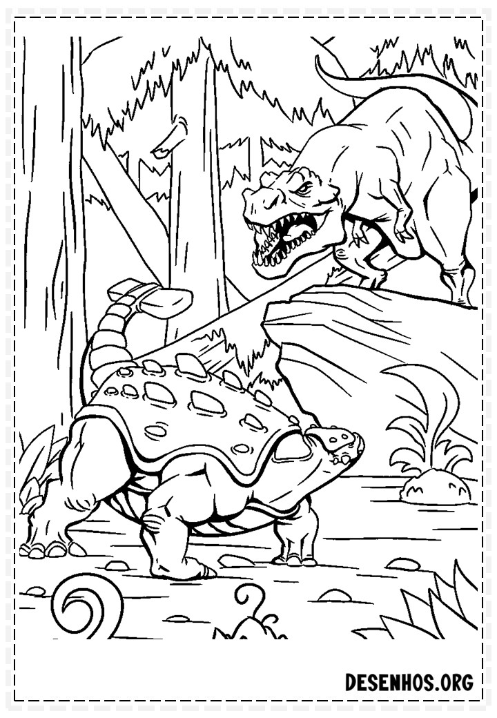 Dinossauros para colorir 110 Dinossauros para colorir 110