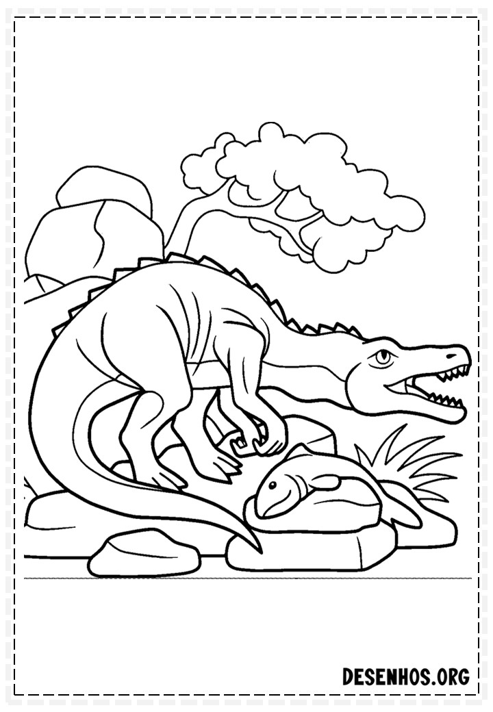 Dinossauros para colorir 112