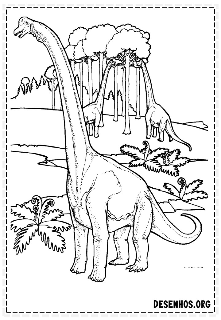 Dinossauros para colorir 114
