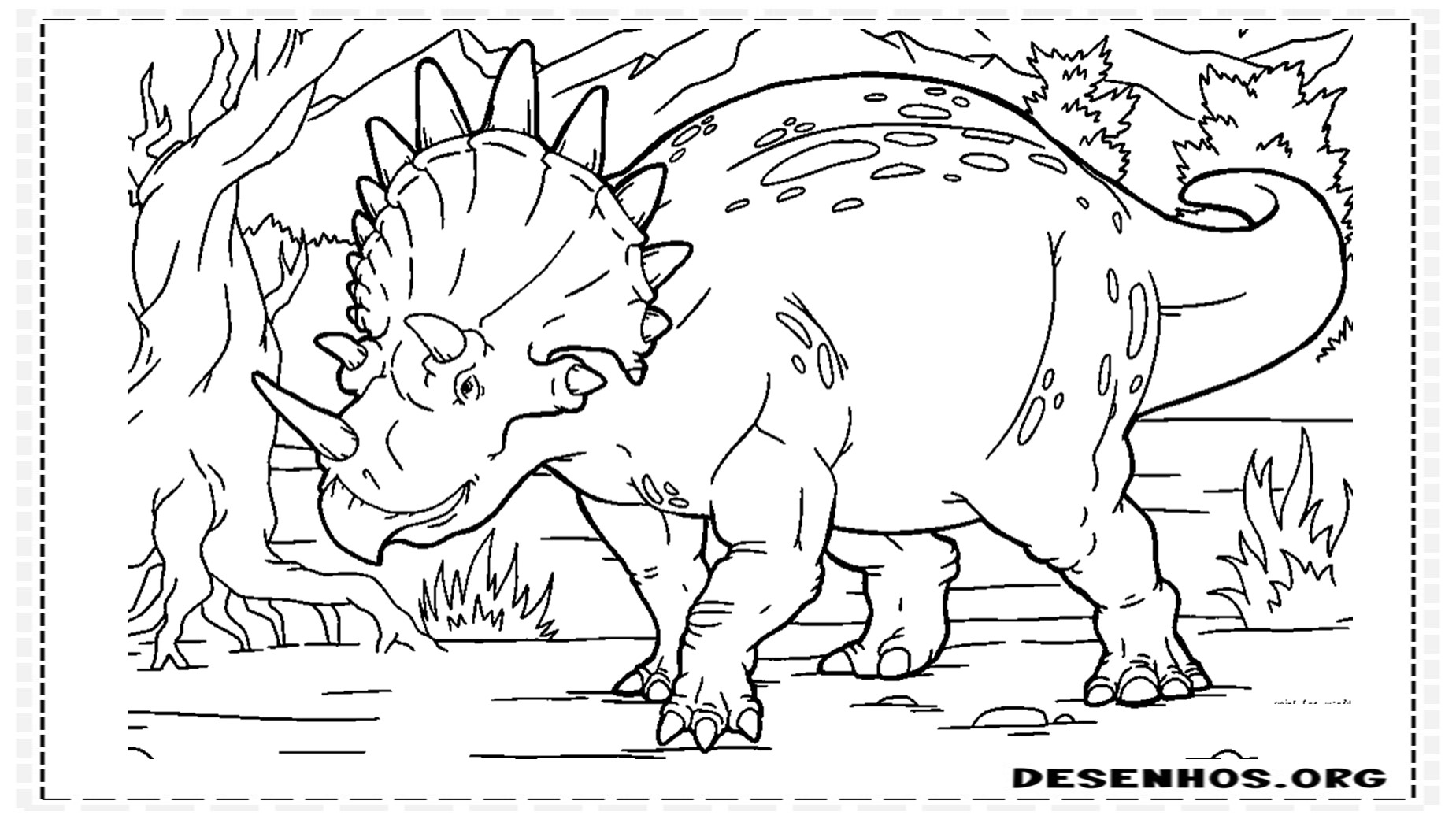 desenhos de dinossauros para colorir 12