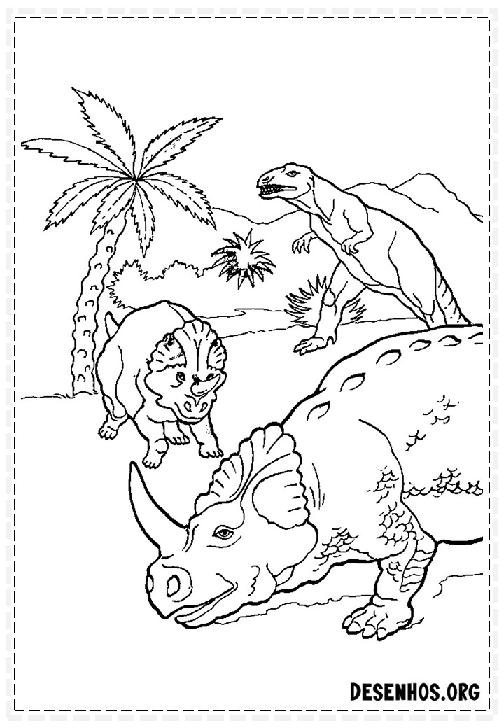 Dinossauros para colorir 122