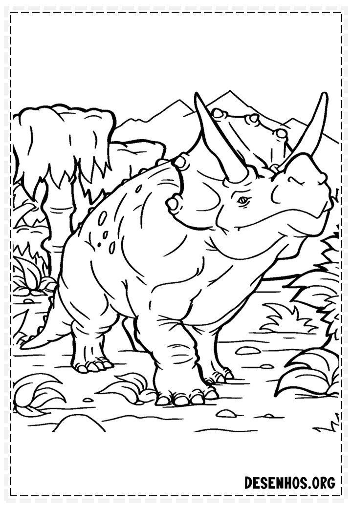 Dinossauros para colorir 123