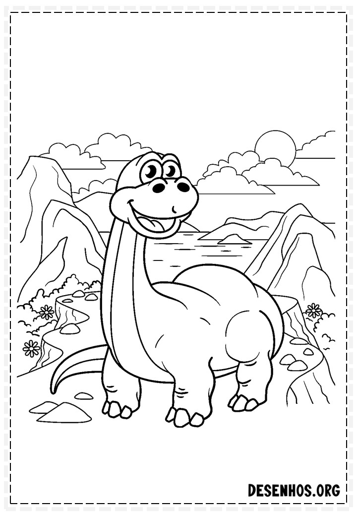 Dinossauros para colorir 126