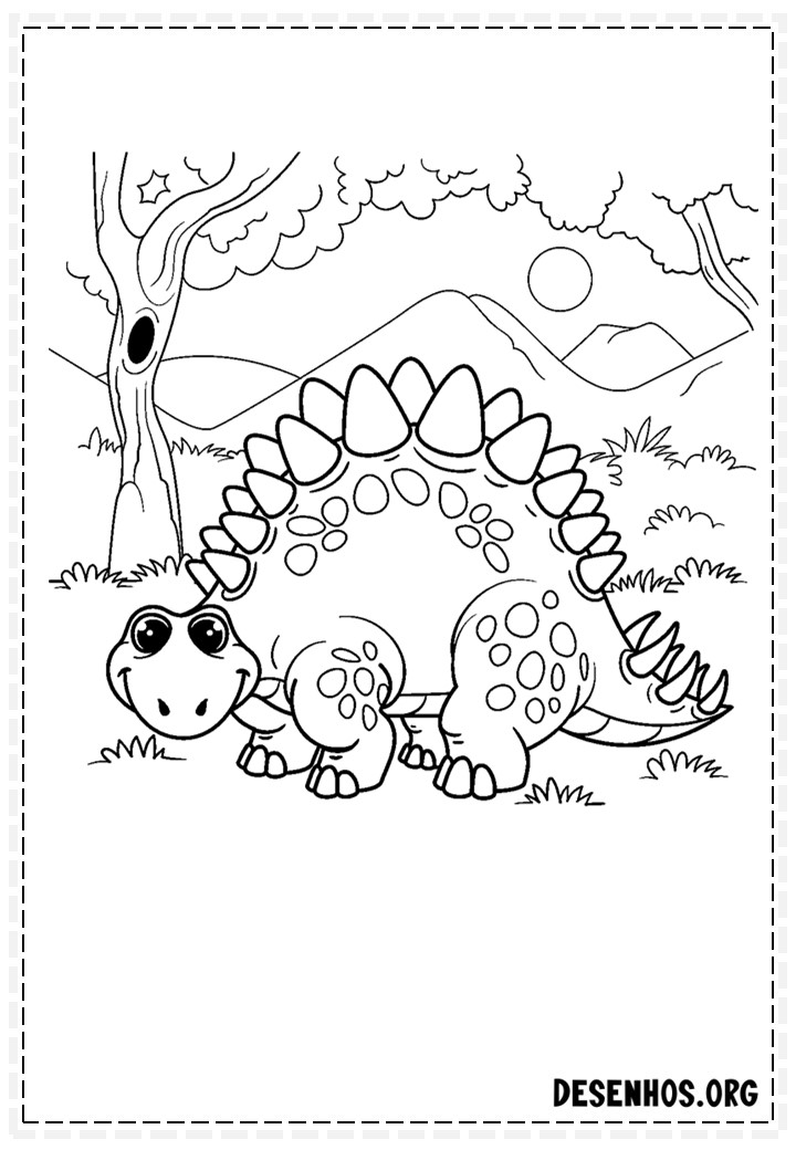 Dinossauros para colorir 127