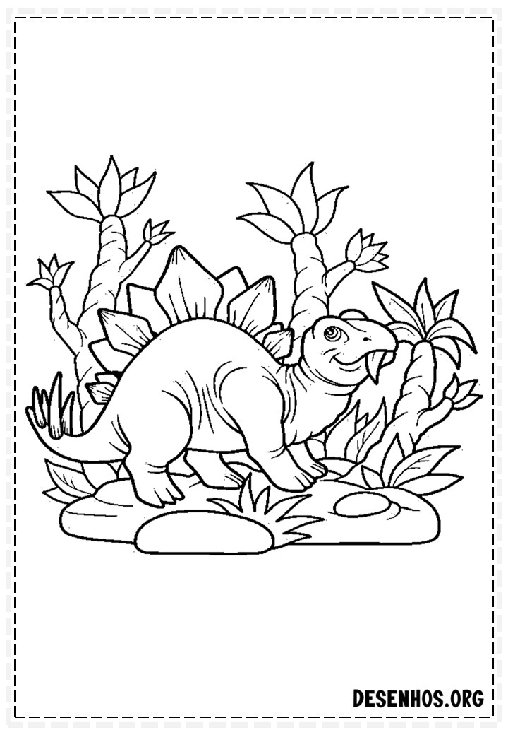 Dinossauros para colorir 129