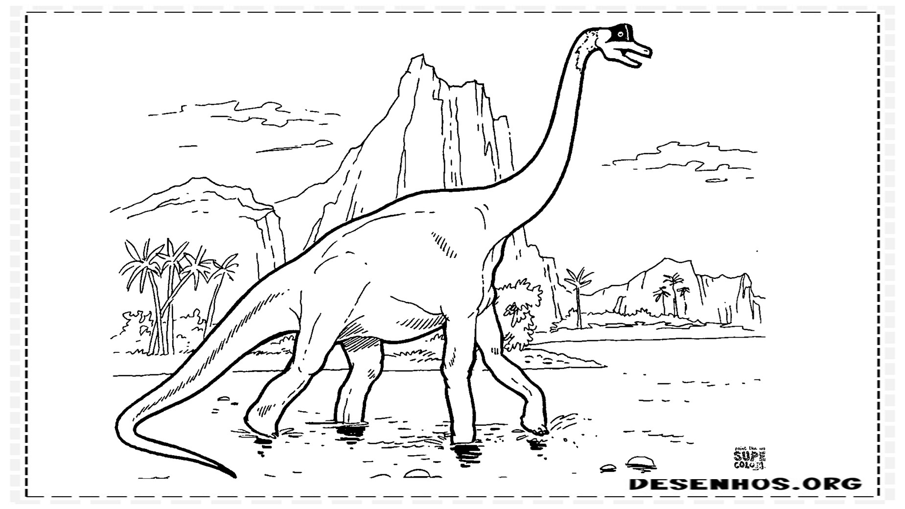 desenhos de dinossauros para colorir 13