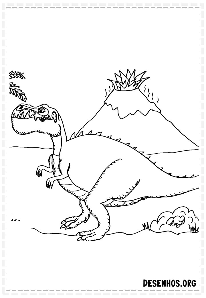 Dinossauros para colorir 135