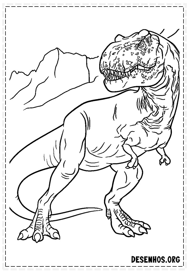 Dinossauros para colorir 136