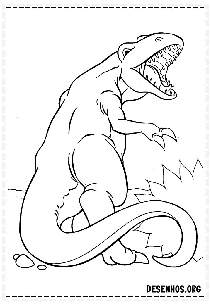 Dinossauros para colorir 137