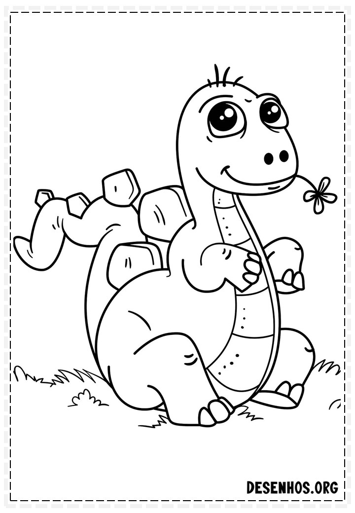 Dinossauros para colorir 139