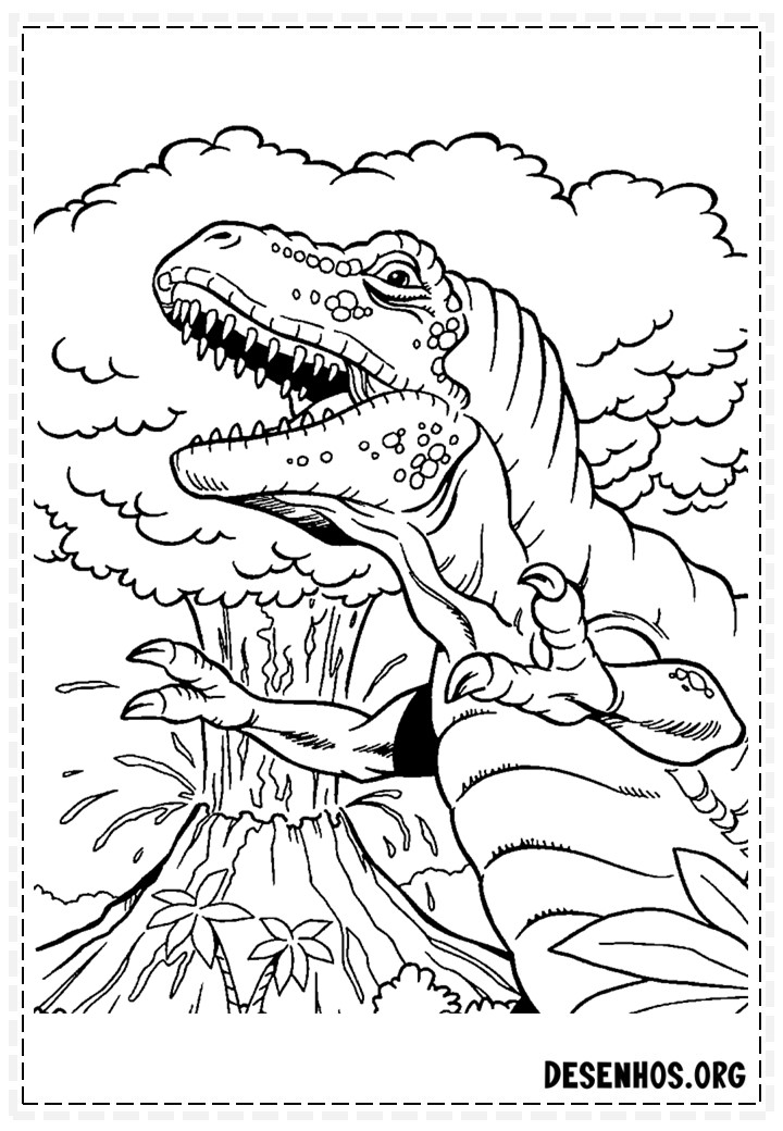 Dinossauros para colorir 143