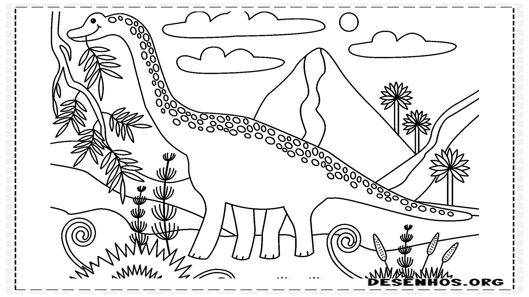 desenhos de dinossauros para colorir 15
