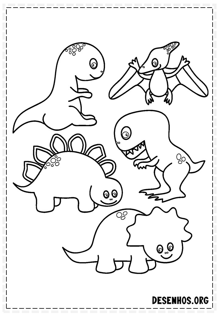 Dinossauros para colorir 151