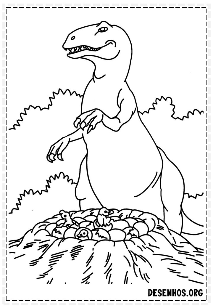 Dinossauros para colorir 155
