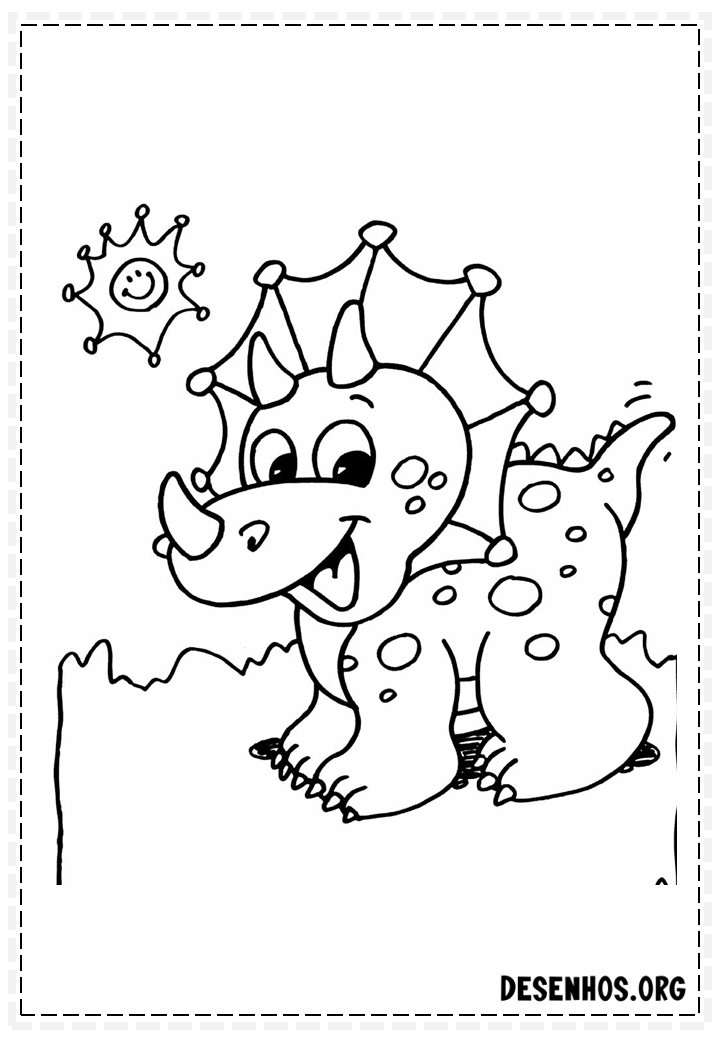 Dinossauros para colorir 156