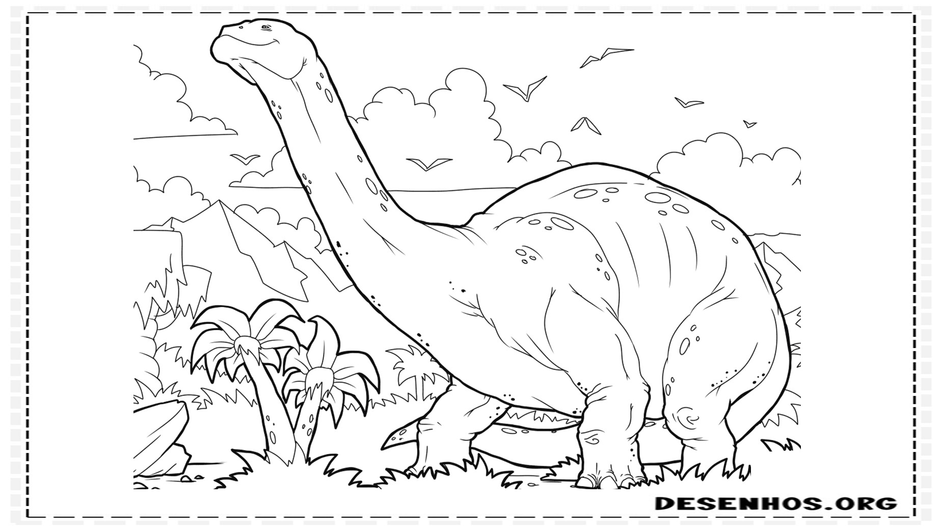 desenhos de dinossauros para colorir 17