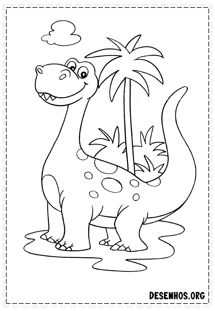 Dinossauros para colorir 211