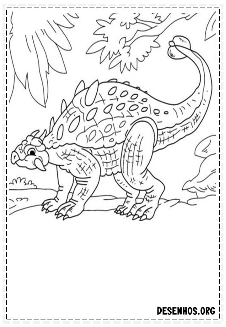 Dinossauros para colorir 216