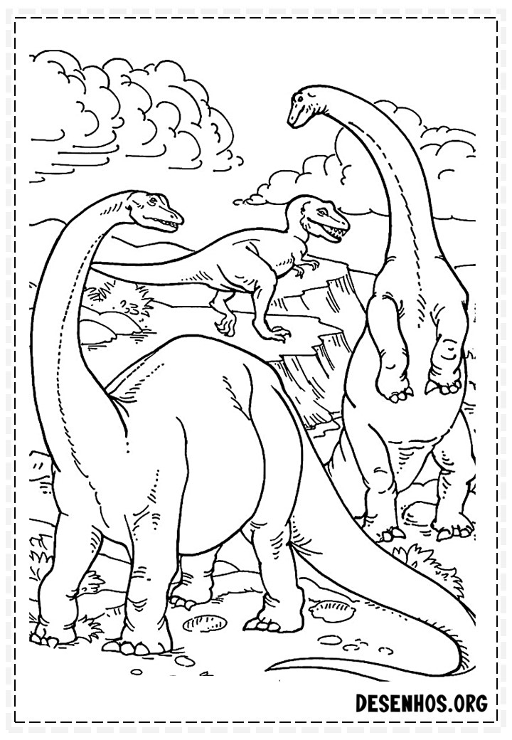 Dinossauros para colorir 234