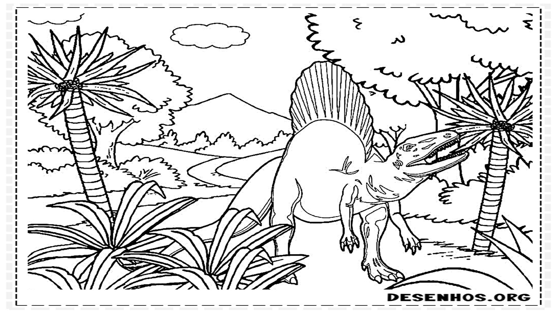 desenhos de dinossauros para colorir 28