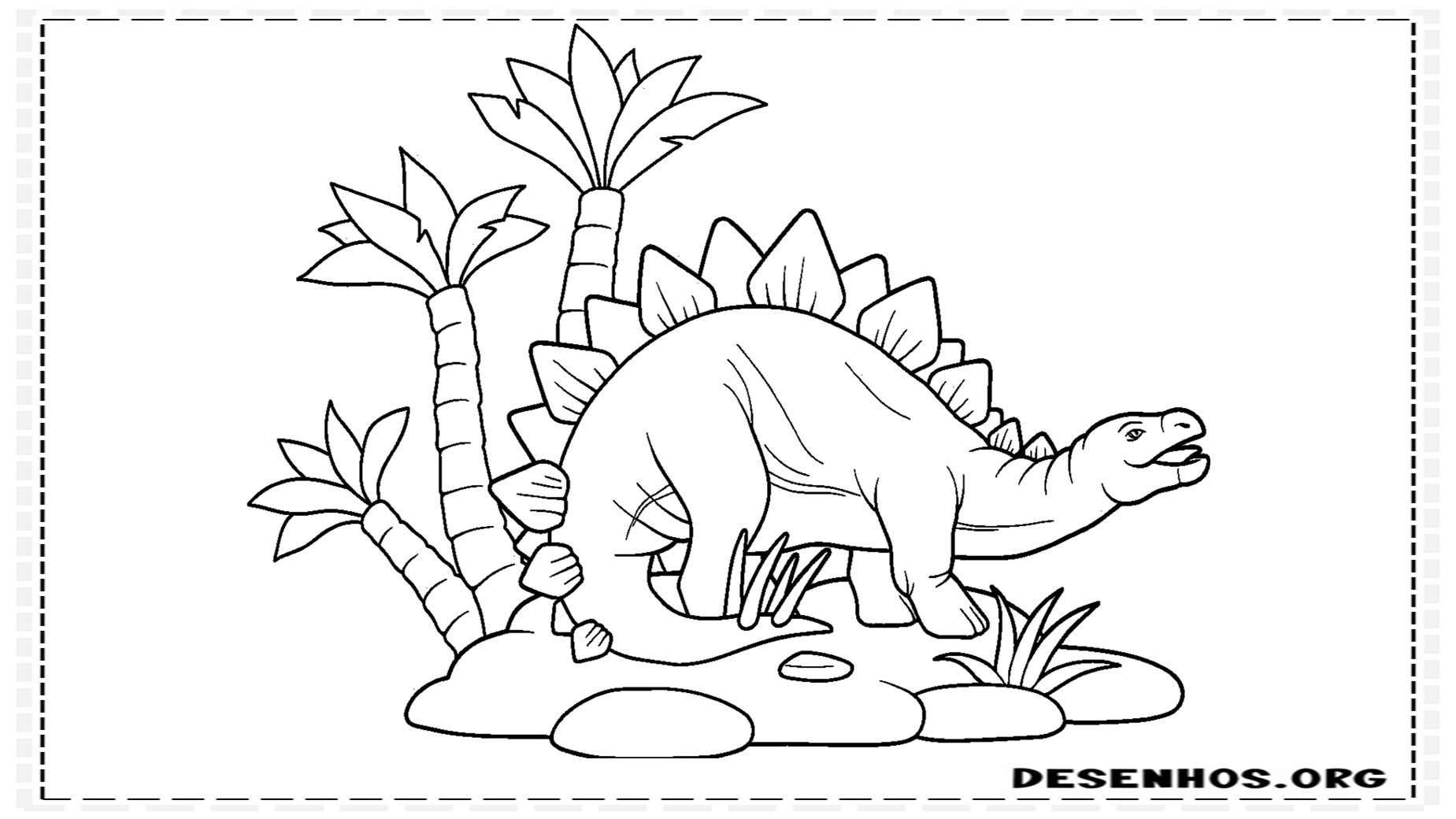 desenhos de dinossauros para colorir 4