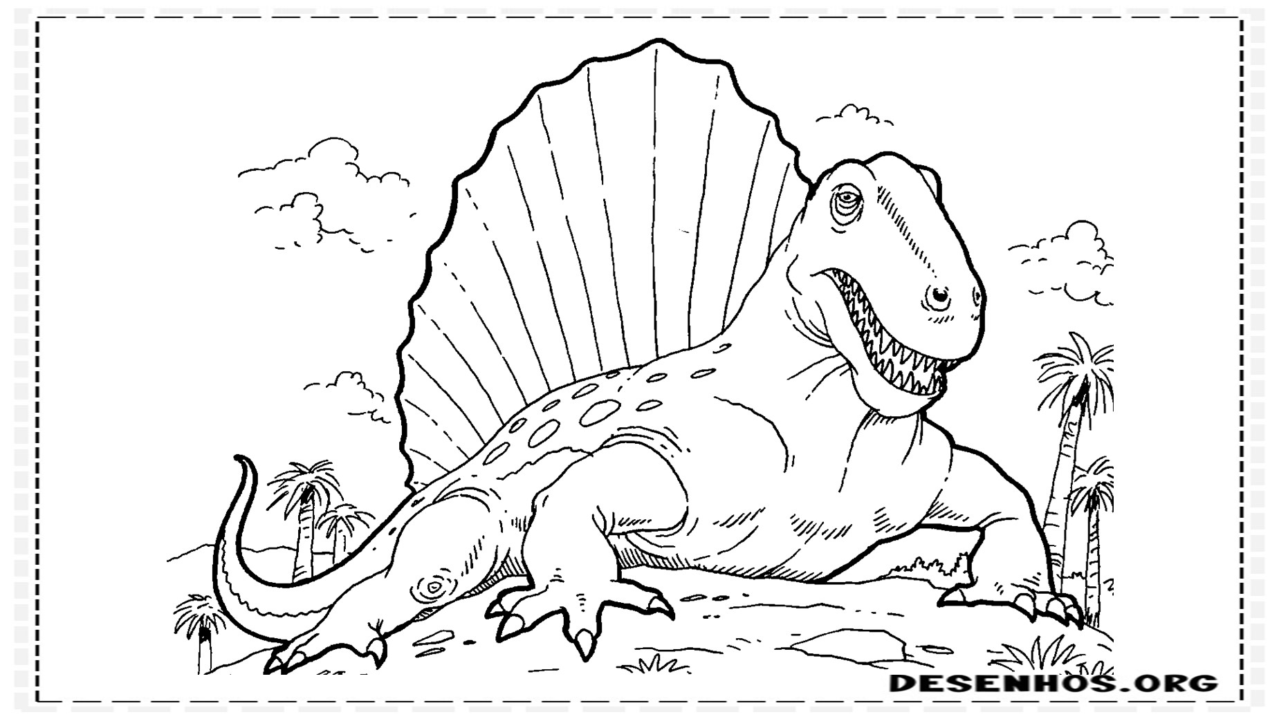 desenhos de dinossauros para colorir 43
