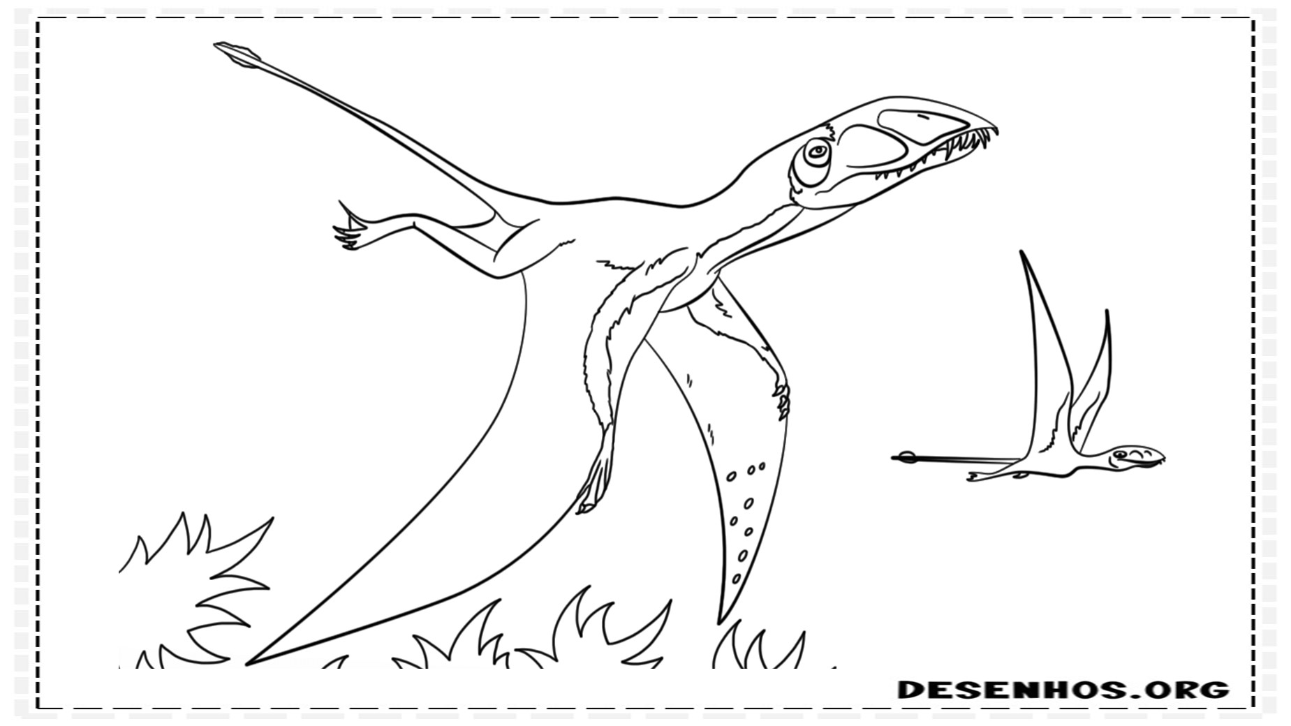 desenhos de dinossauros para colorir 44