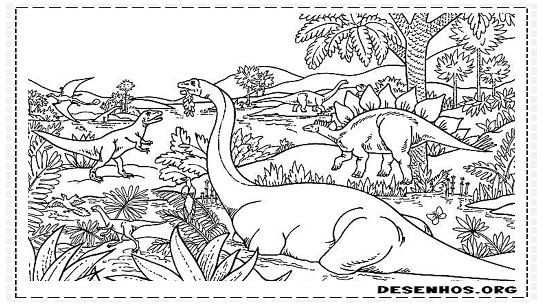 desenhos de dinossauros para colorir 45 desenhos de dinossauros para colorir 45