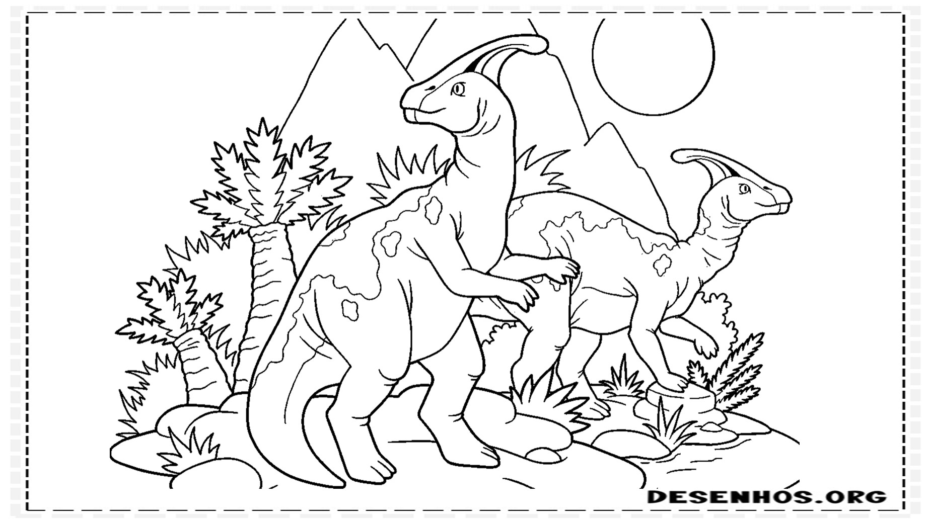 desenhos de dinossauros para colorir 46