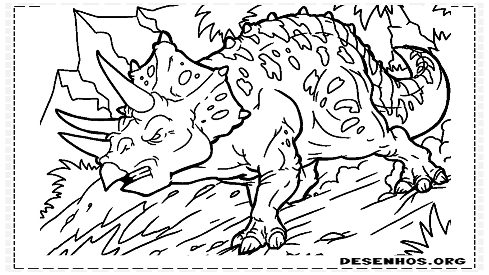 desenhos de dinossauros para colorir 5