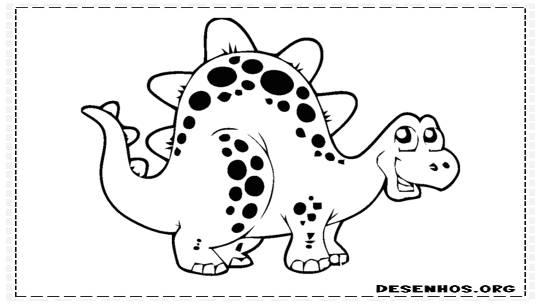 desenhos de dinossauros para colorir 58