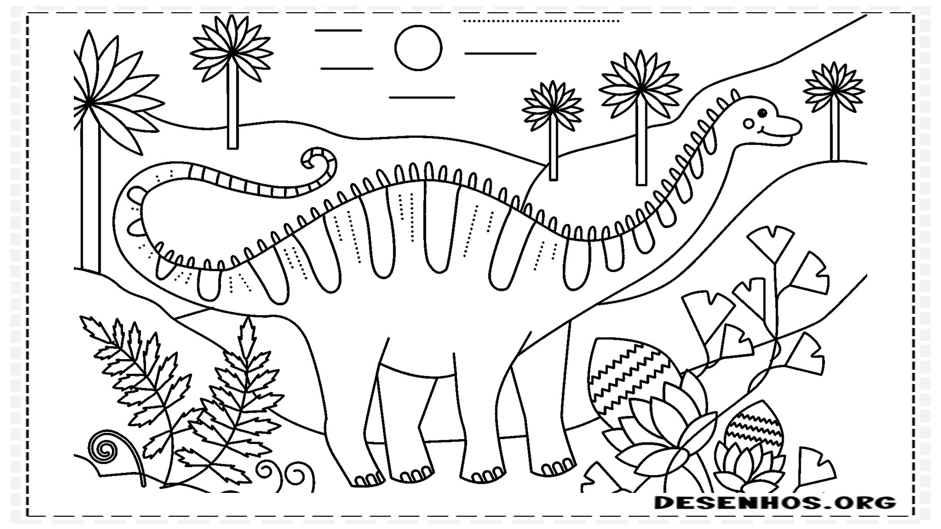 desenhos de dinossauros para colorir 6