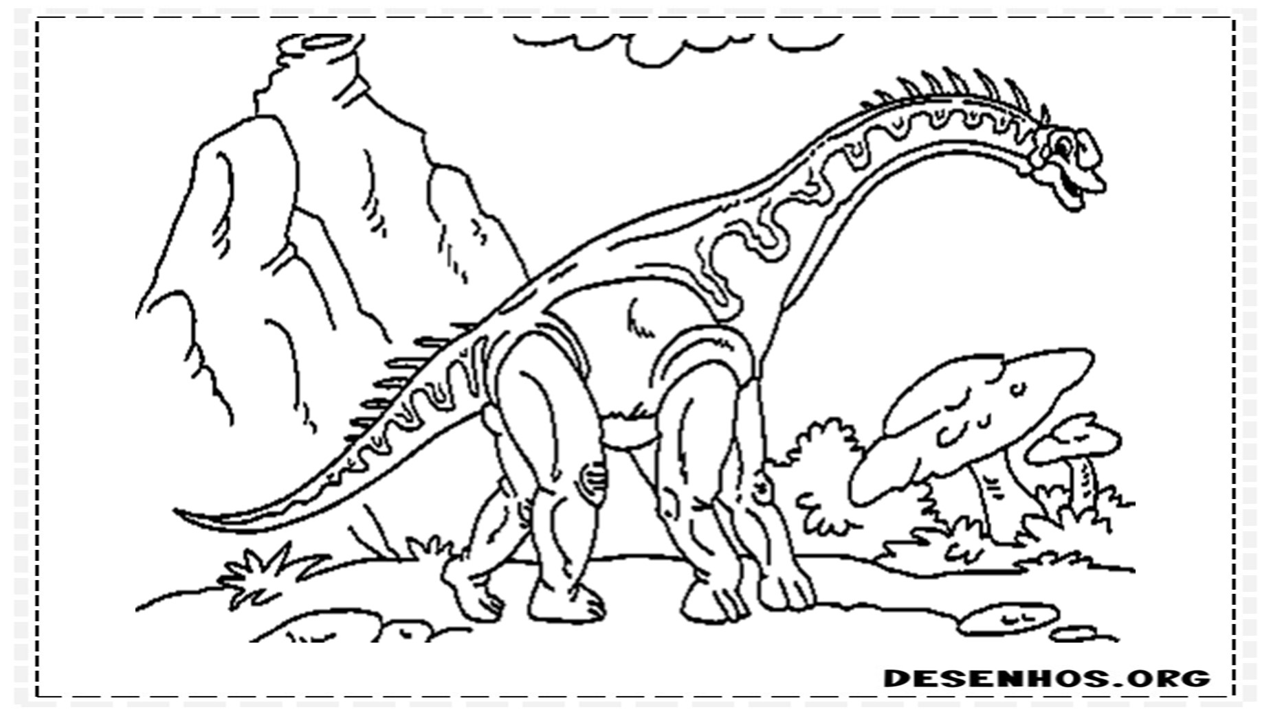 desenhos de dinossauros para colorir 61
