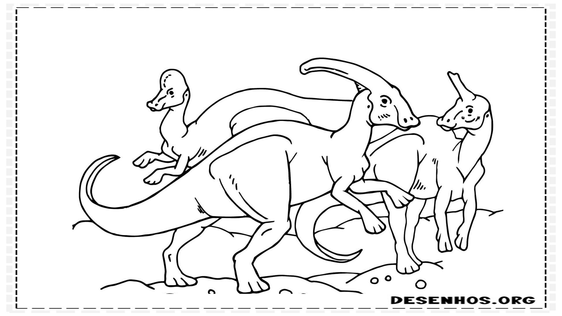desenhos de dinossauros para colorir 72
